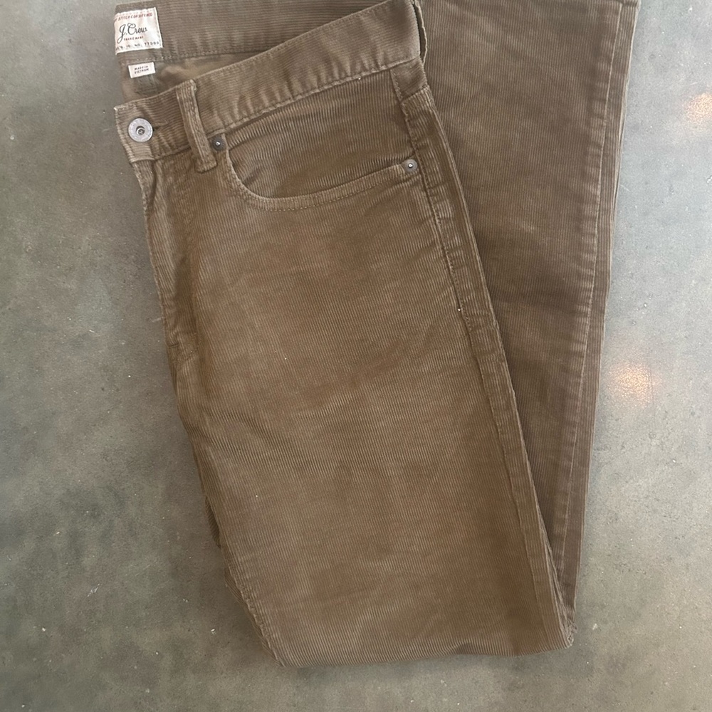J. Crew Men's 484 Cords 31-32 Brown
